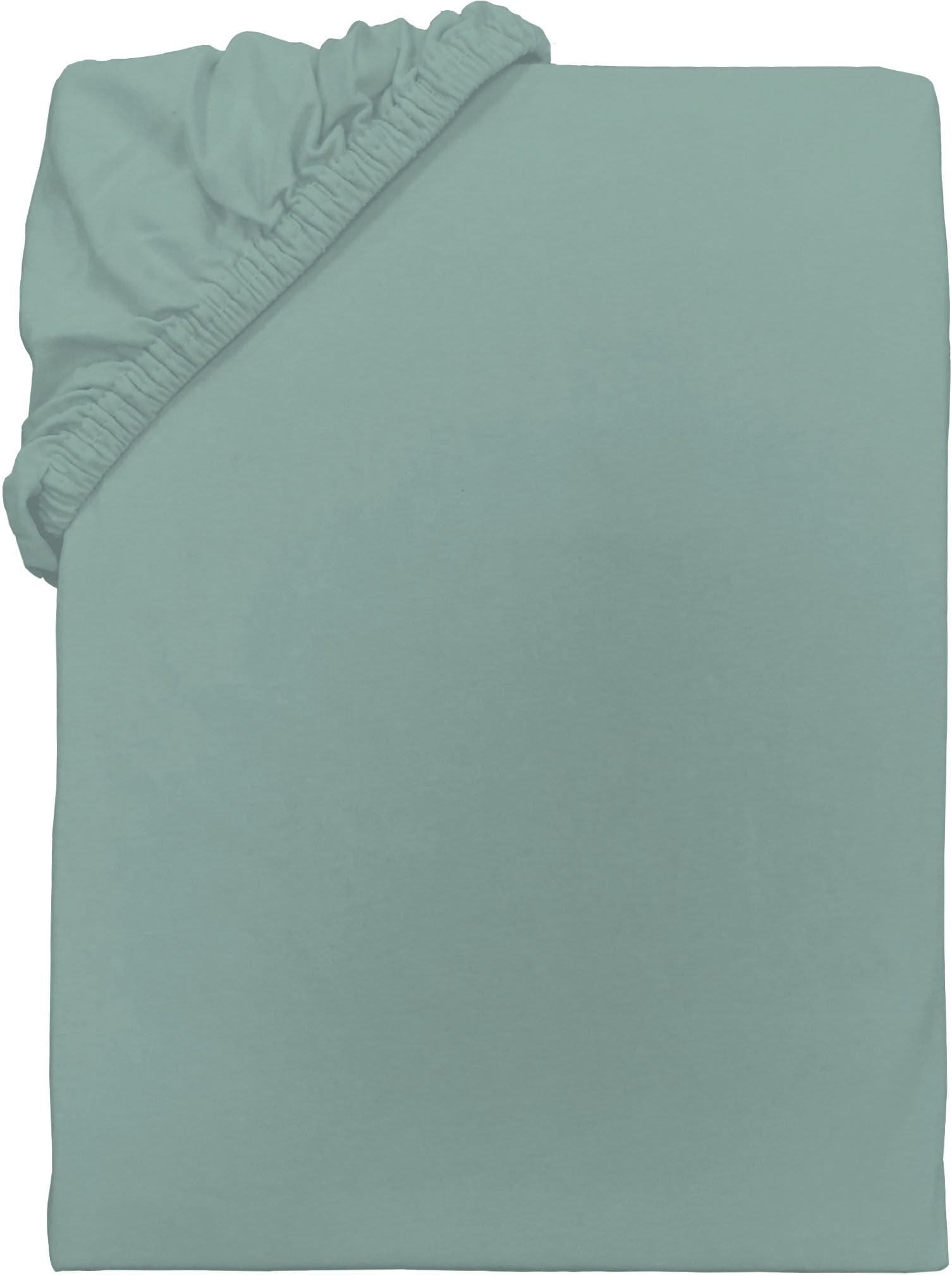 Spannbettlaken TOM TAILOR HOME "Tom Tailor Jersey", mint, B:90cm L:200cm, Jersey, Obermaterial: 100% Baumwolle, Bettlaken, Spannbettlaken, ab Größe 90x200 cm, Laken in hochwertiger Jersey Qualität
