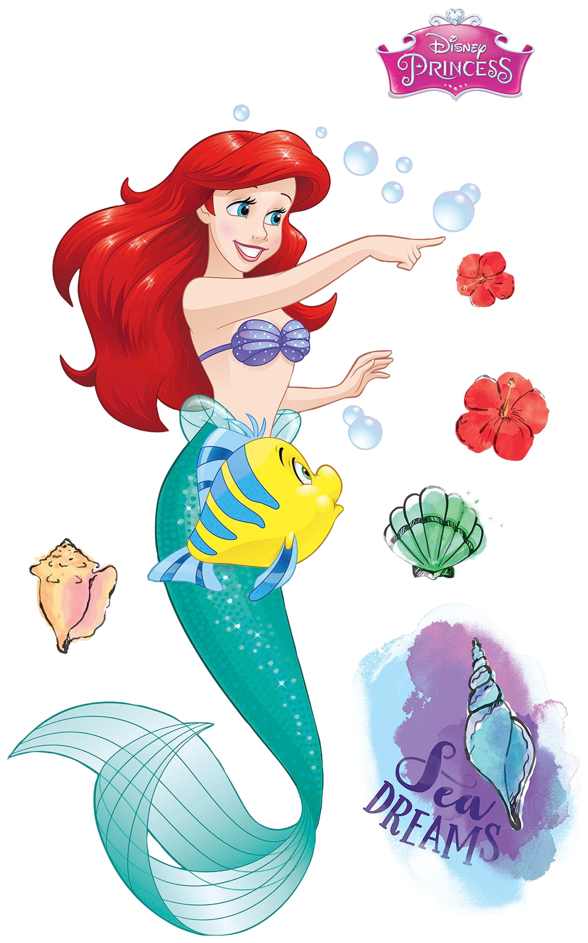 Vliestapete KOMAR "Selbstklebende Vlies - Ariel XXL - Größe 127 x 200 cm", bunt, B:127m L:200m, Vlies, Tapeten, Kinderzimmer