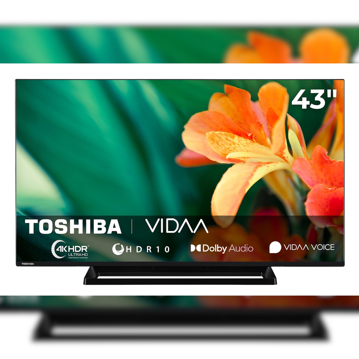 Toshiba 43UV3363DA Fernseher 43 Zoll Smart TV, VIDAA 4K UHD, HDR, integrierter Triple-Tuner, LED TV Image