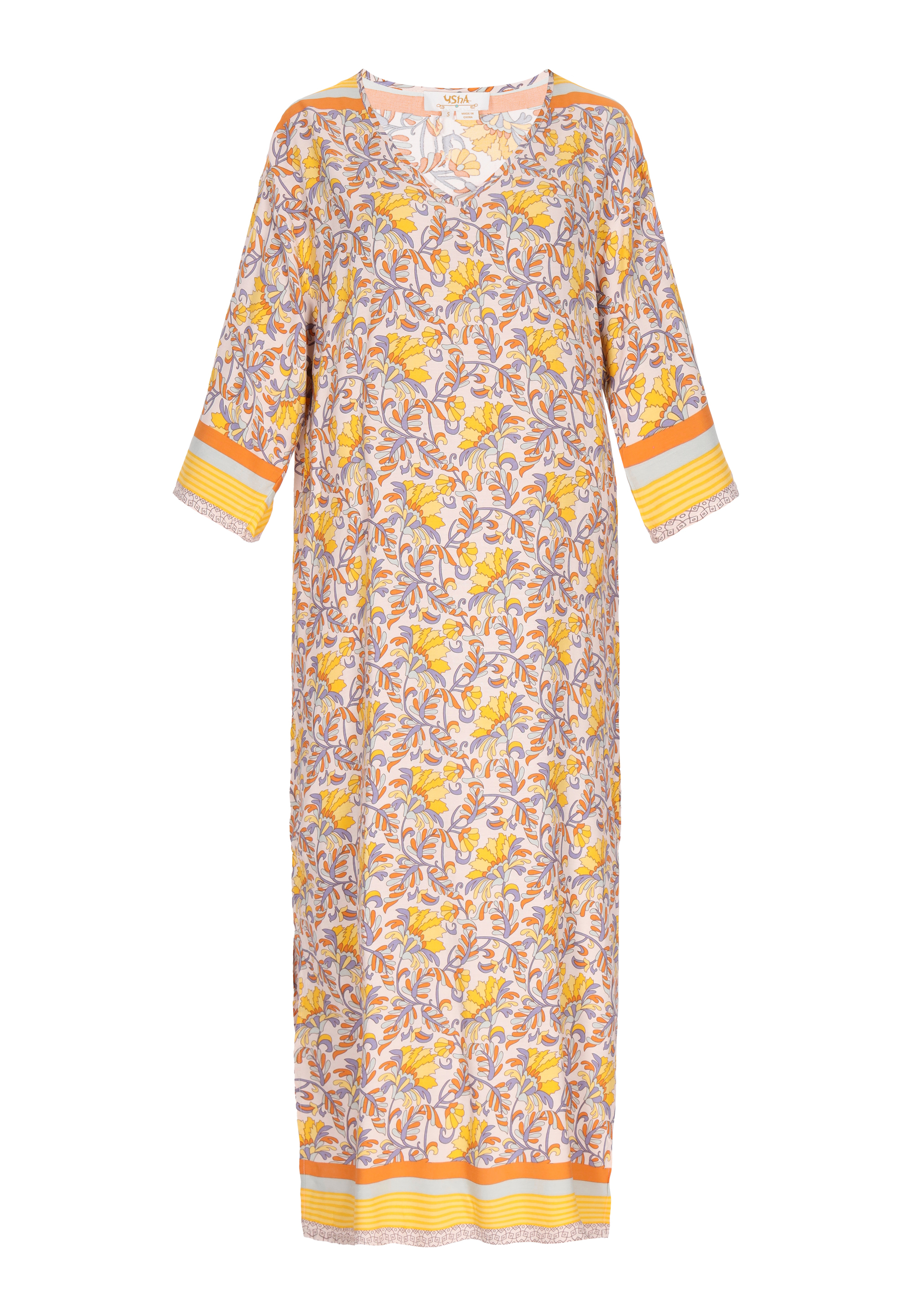 usha Kleid Frauen gelb mehrfarbig S