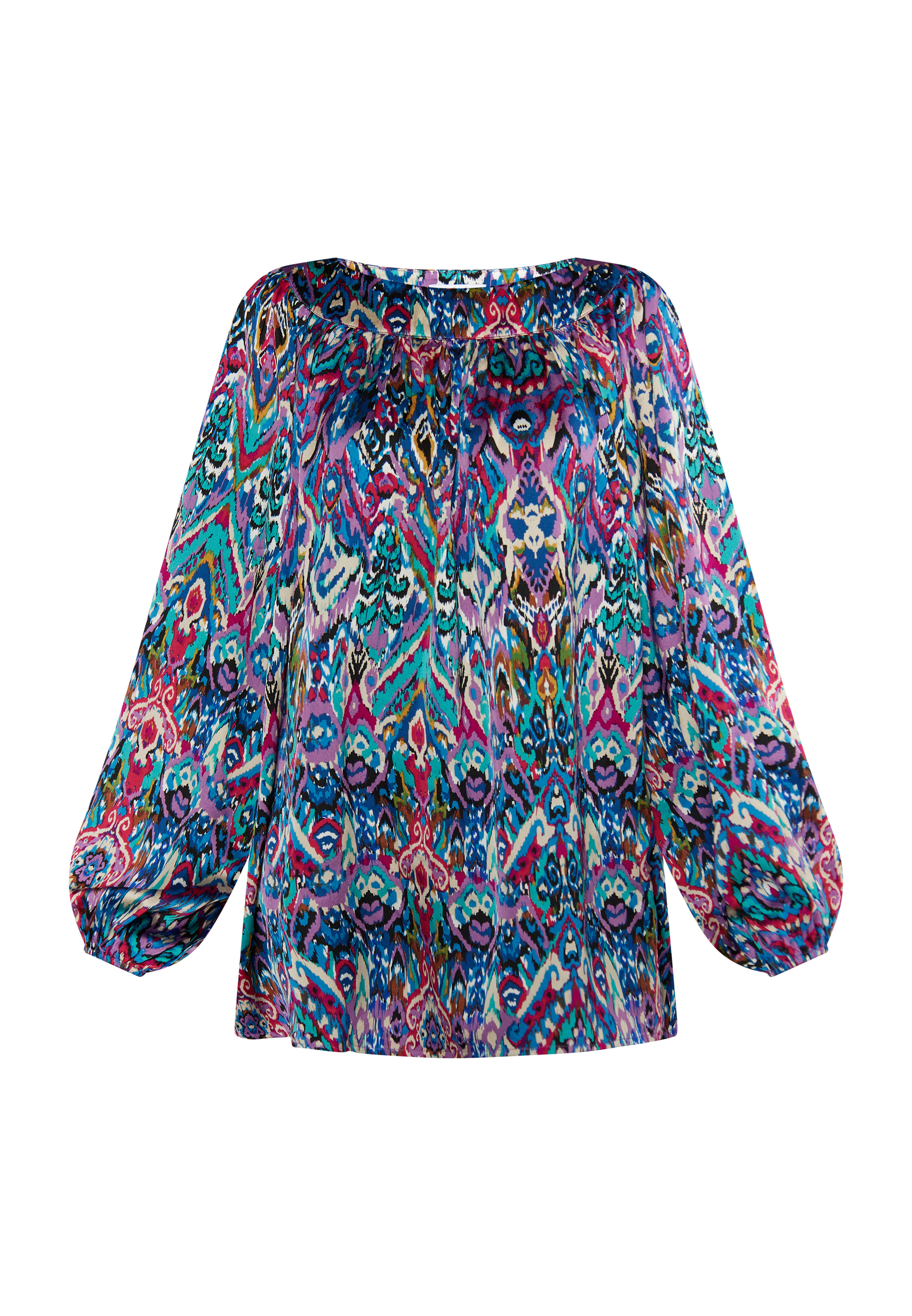 usha Bluse Damen Blau Mehrfarbig S