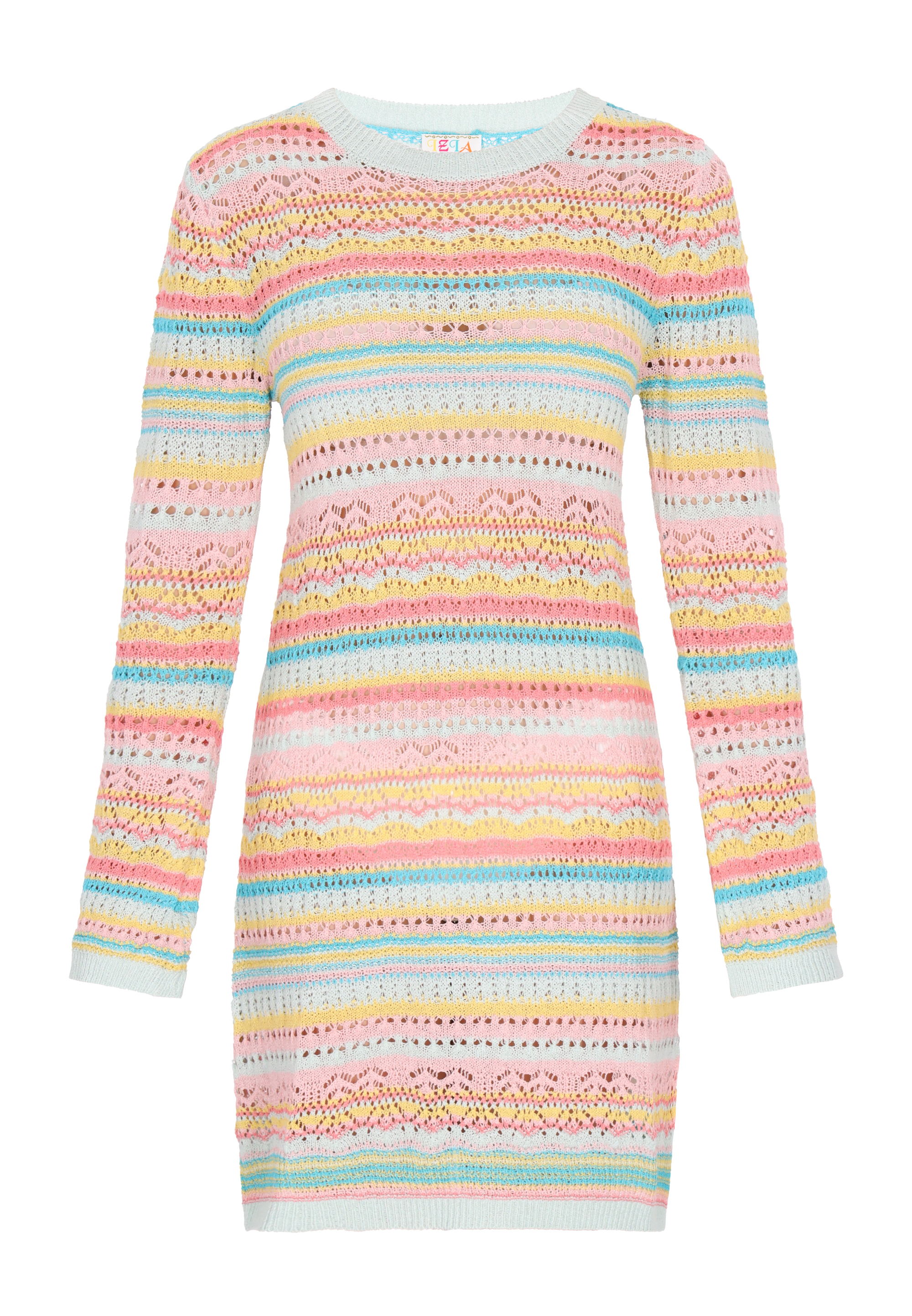 IZIA Kleid Frauen türkis mehrfarbig M/L
