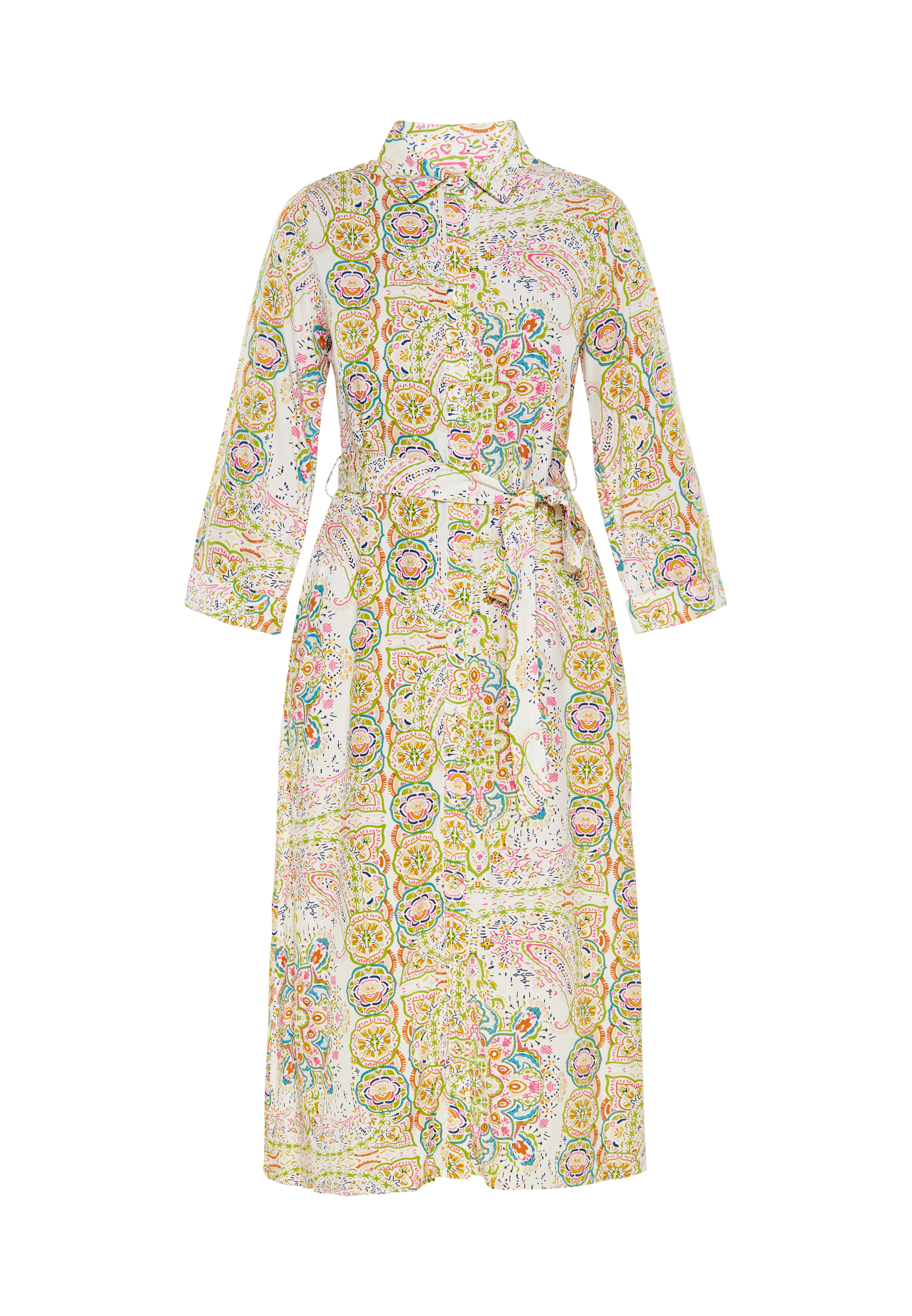 FELIPA Kleid Frauen weiß mehrfarbig M