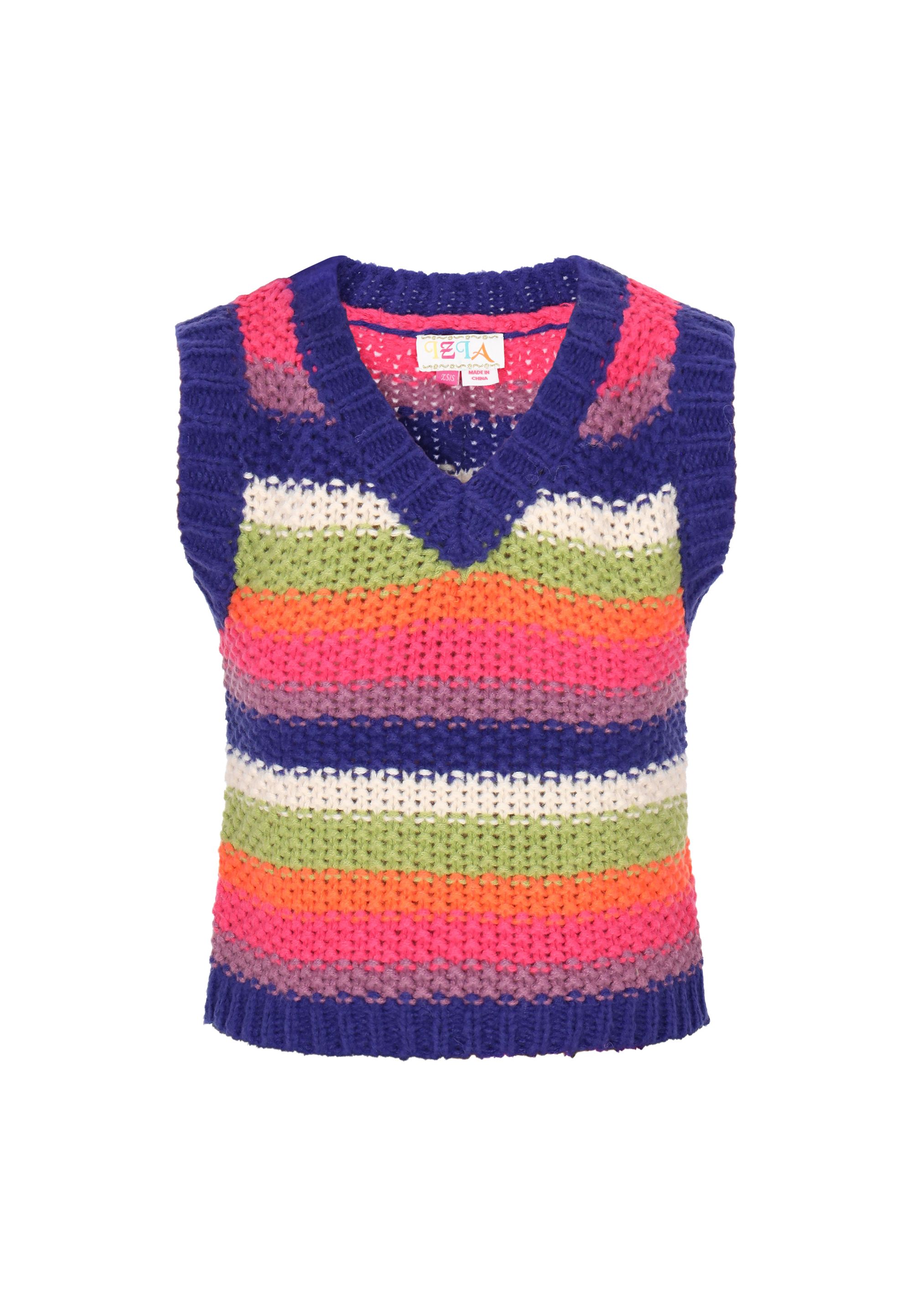 IZIA Weste Frauen blau mehrfarbig M/L