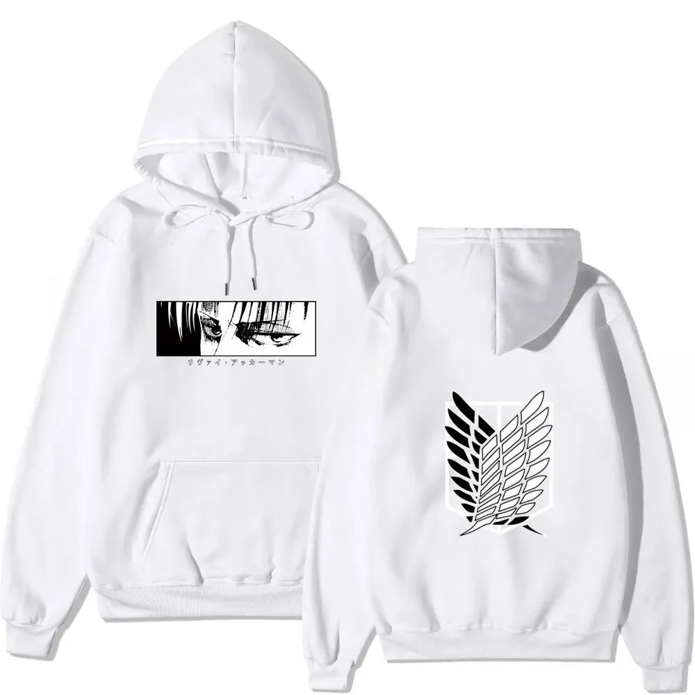 Das japanische Anime „Attack on Titan“ modisch bedrucktes Herren-Sweatshirt mit Kapuze für Herbst und Winter. Ein trendiges Sweatshirt Image