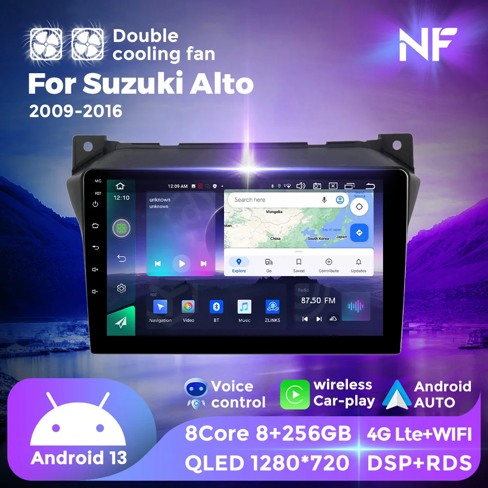 2 din 4g Full Netcom Autoradio Multimedia-Player 2k Touchscreen GPS Navigation Head Unit Car-Play für Suzuki Alt 2009-2016 auto intelligentes system autoradio car acesssories gps tracker auto carplay