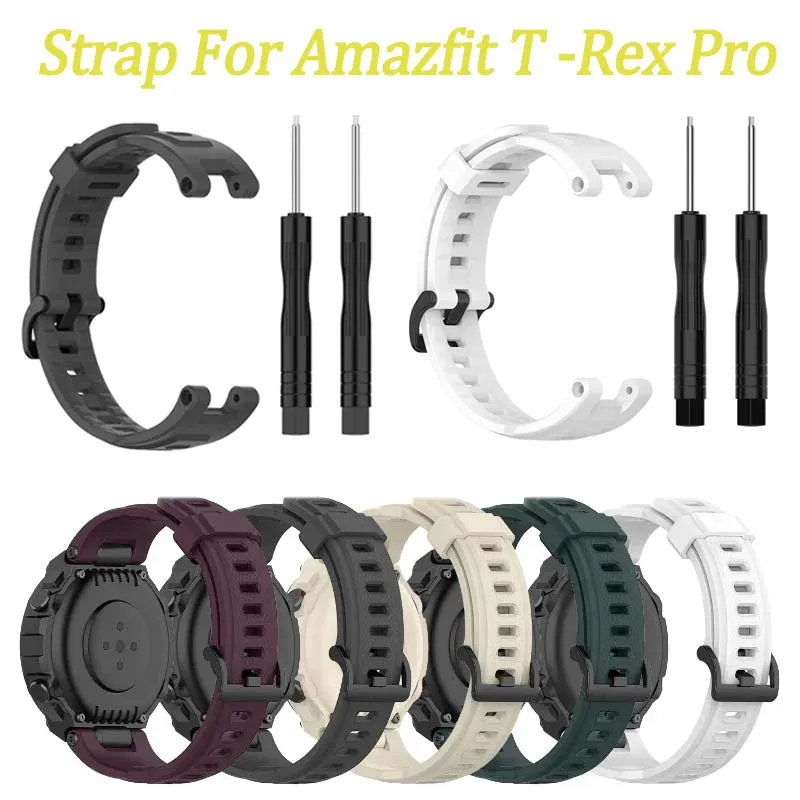 Uhrenarmband für Huami Amazfit T Rex Pro Bänder Silikon Ersatzarmband für Amazfit T Rex Armband Image