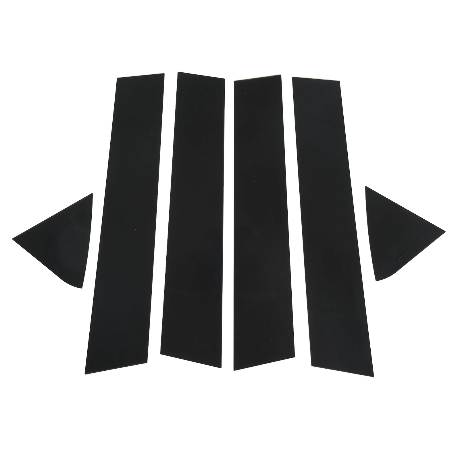 6 stücke Säule Pfosten Aufkleber Trim glänzend schwarz Seitentür Fenster abdeckung Trim Ersatz für Dodge Ladegerät Image