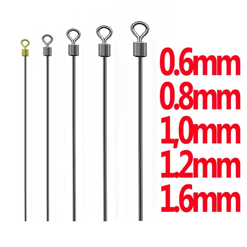 20pcs canna lunga pesca girevole cuscinetto a sfera connettore pesca canna in acciaio inox girevole per accessori da pesca alla carpa attrezzatura