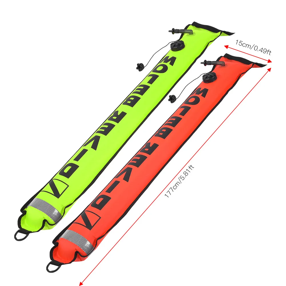 6ft gut sichtbares aufblasbares Tauchen smb Oberflächen signal Markierung sboje Zubehör Image