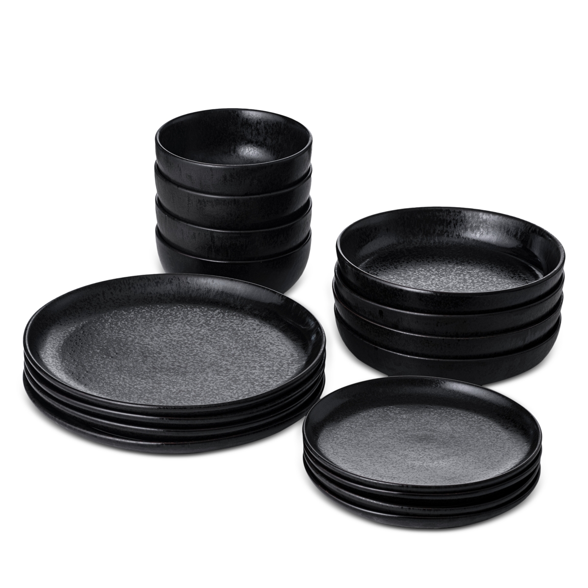 Fortessa Sound Midnight Dinnerware 16-Piece Dinnerware Set - Midnight