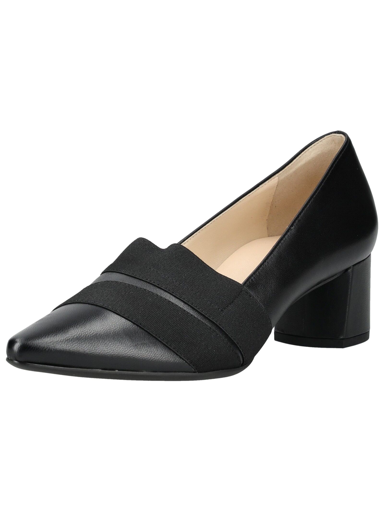 Pumps HÖGL "Högl Pumps Leder", Damen, Gr. 38,5, schwarz, Leder, Schuhe Pumps