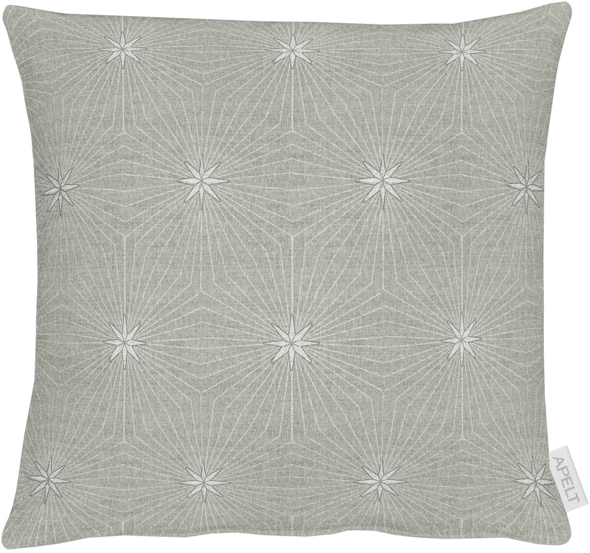 Kissenhülle APELT "4710" Gr. 1, grau (taupe), B:40cm H:1cm L:40cm, Polyester, Obermaterial: 65% Polyester, 30% Viskose, 5% Polyacryl, Kissenbezüge, Kissenhülle, 4710 40X40