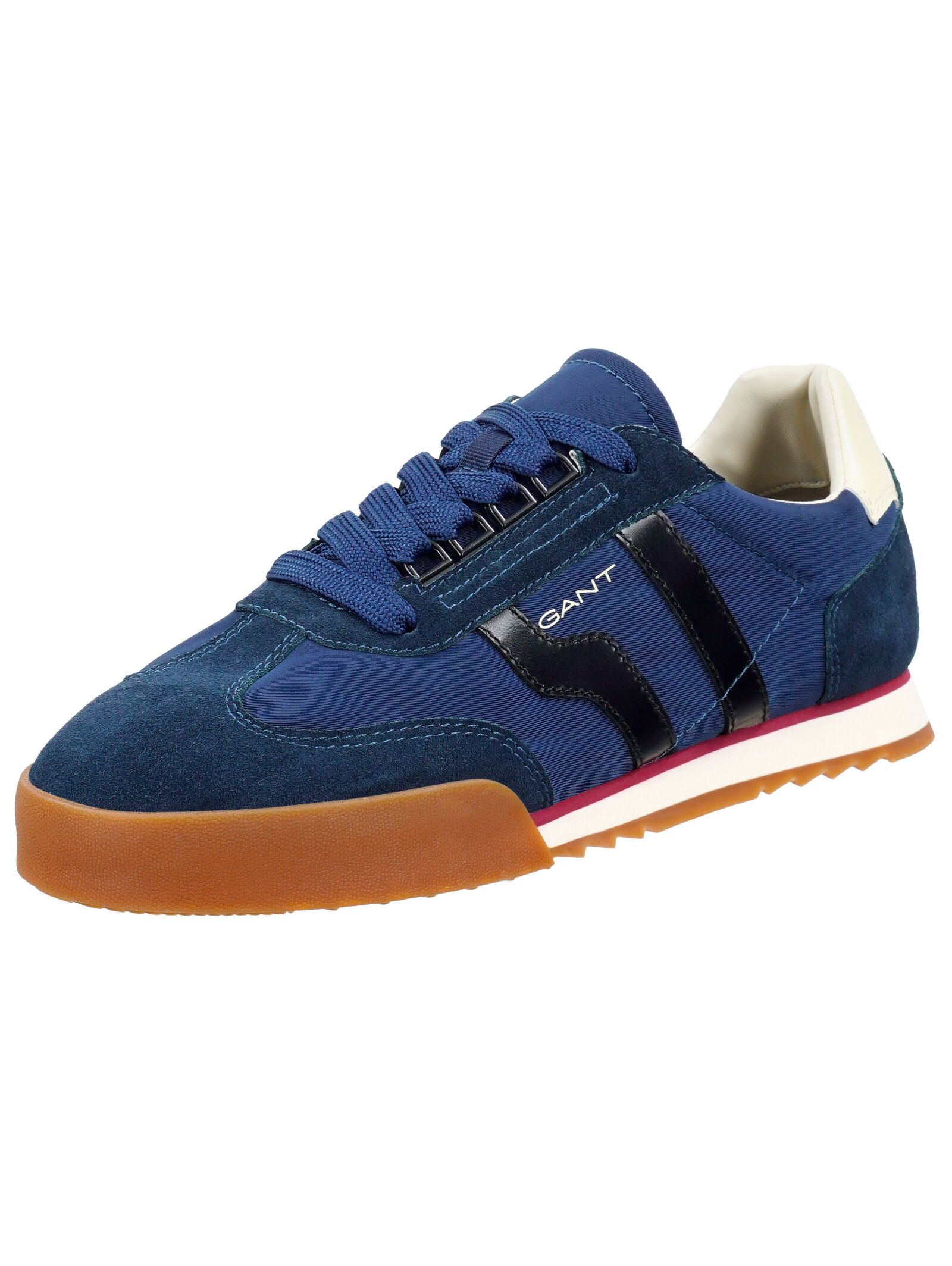 Sneaker GANT "Gant Sneaker Veloursleder/Textil", Damen, Gr. 45, blau (marine), Textil, Veloursleder, Schuhe Sneaker