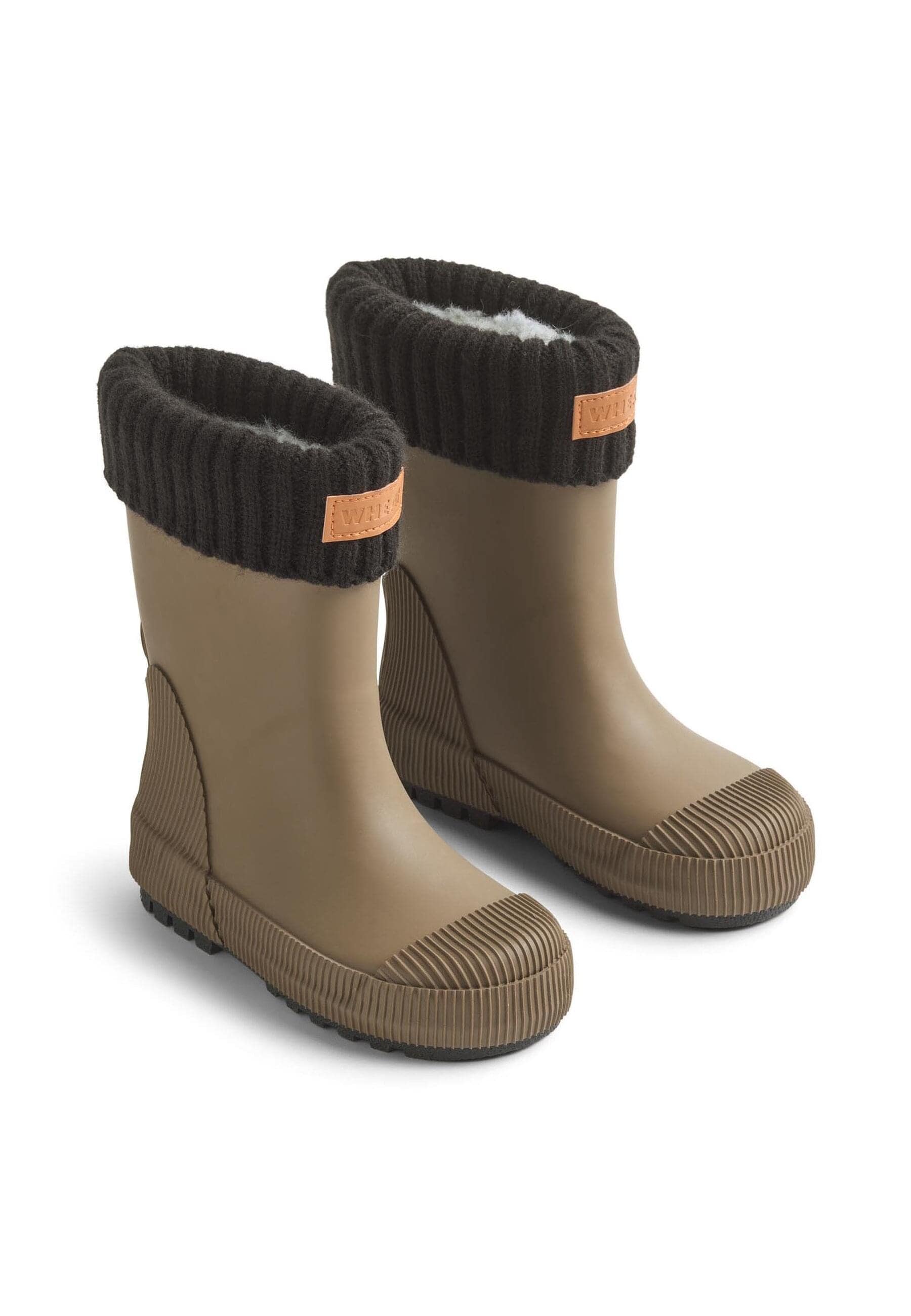 Stiefel WHEAT "WHEAT Rubber Boot Thermo Wader", Damen, Gr. 33, dry wood, unifarben, Schuhe Stiefel