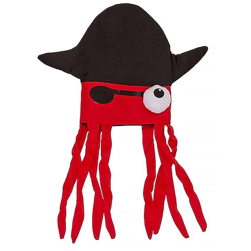 Unisex Polyester Piratenkrake Mardi Gras Hut Lustiges Schrulliges Design Perfekt für Karneval Maskerade Bälle Einzigartiges Festival Zubehör Image