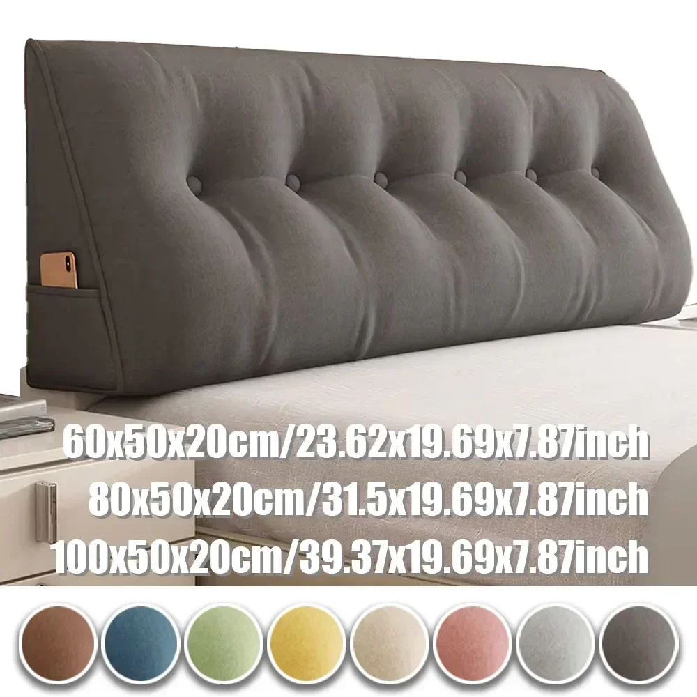 1PC Tatami Kissen Haushaltsgegenstände Außenhandel Baumwolle und Leinen Kissen Doppelte Kopfteilkissen Sofa Rückenlehnen Weiche Taschen Image