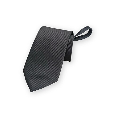 Herrenkrawatte mit Reißverschluss, vorgebundene Krawatte aus Polyester mit verdecktem Reißverschluss, klassischer gestreifter Business-Stil, in verschiedenen Farben erhältlich, für Hochzeiten, Büro und gehobene Freizeitkleidung Image