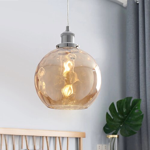 1 - einzelne verchromte Pendelleuchte Image