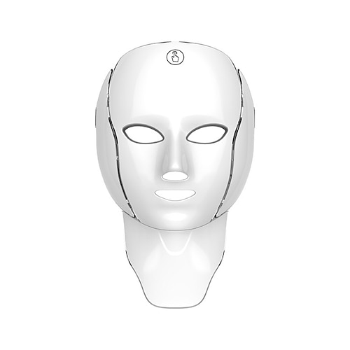 Valentinstag Muttertag Geschenke 7-Farben Gesichtsmaske Gerät integrierte Gesichts- und Halsmaskenmaschine USB-Ladefunktion Touchscreen Multifunktions tragbare kabellose Heimpflege-Maske Image