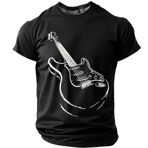 Musikfestival Herren Musik Lustig T Shirt Kurzarm T-Shirt 3D-Druck Rundhalsausschnitt Hemd Mode Täglich Täglich Straße Blau Heather Grey Schwarz Sommer Frühling Bekleidung S M L XL XXL XXXL Image