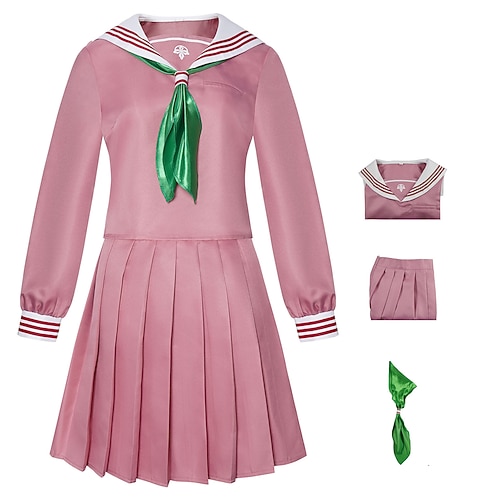 Gothic-Horror Cosplay Kostüm Videospiel Schuluniform Horror for Damen Erwachsene Halloween Karneval Karneval Halloween Pädagogisches Ankleiden