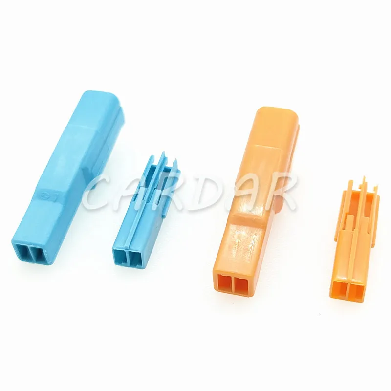 1 Set 2 Pin Auto Elektrische Kabelbaum Stecker Weiblich Männlich Buchse Mit Terminal 6098-3857 6098-3853 Image