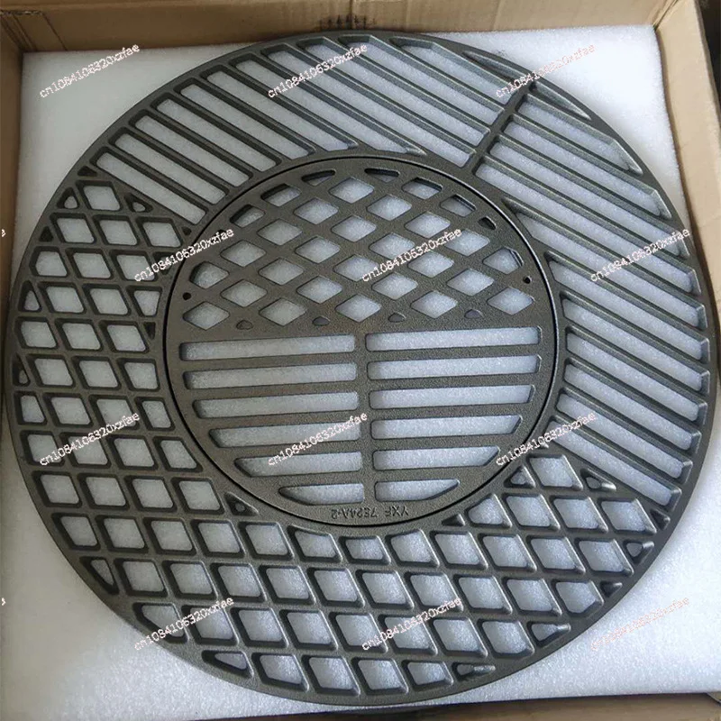 Grill Runder BBQ Gusseisen Grill Mesh BBQ BBQ Werkzeuge Outdoor Image