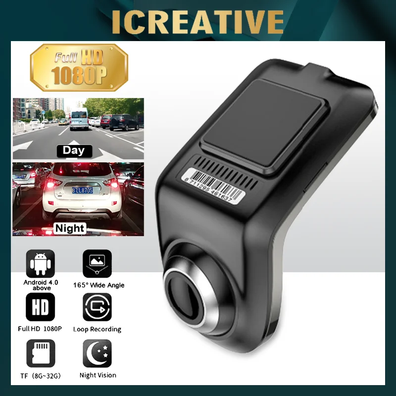 Auto Dash Cam DVR Full HD 1080p Kamera Intelligenz Adas Assistent Fahren Auto Digital Video recorder Android Multimedia Dvrs U3 Image