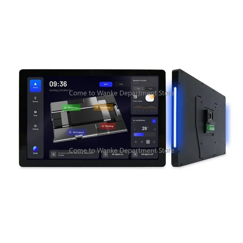 Android 11 Tablet Wandhalterung Smart Home Control Panel 10,1" RK3566 4+32GB Touch Panel Image