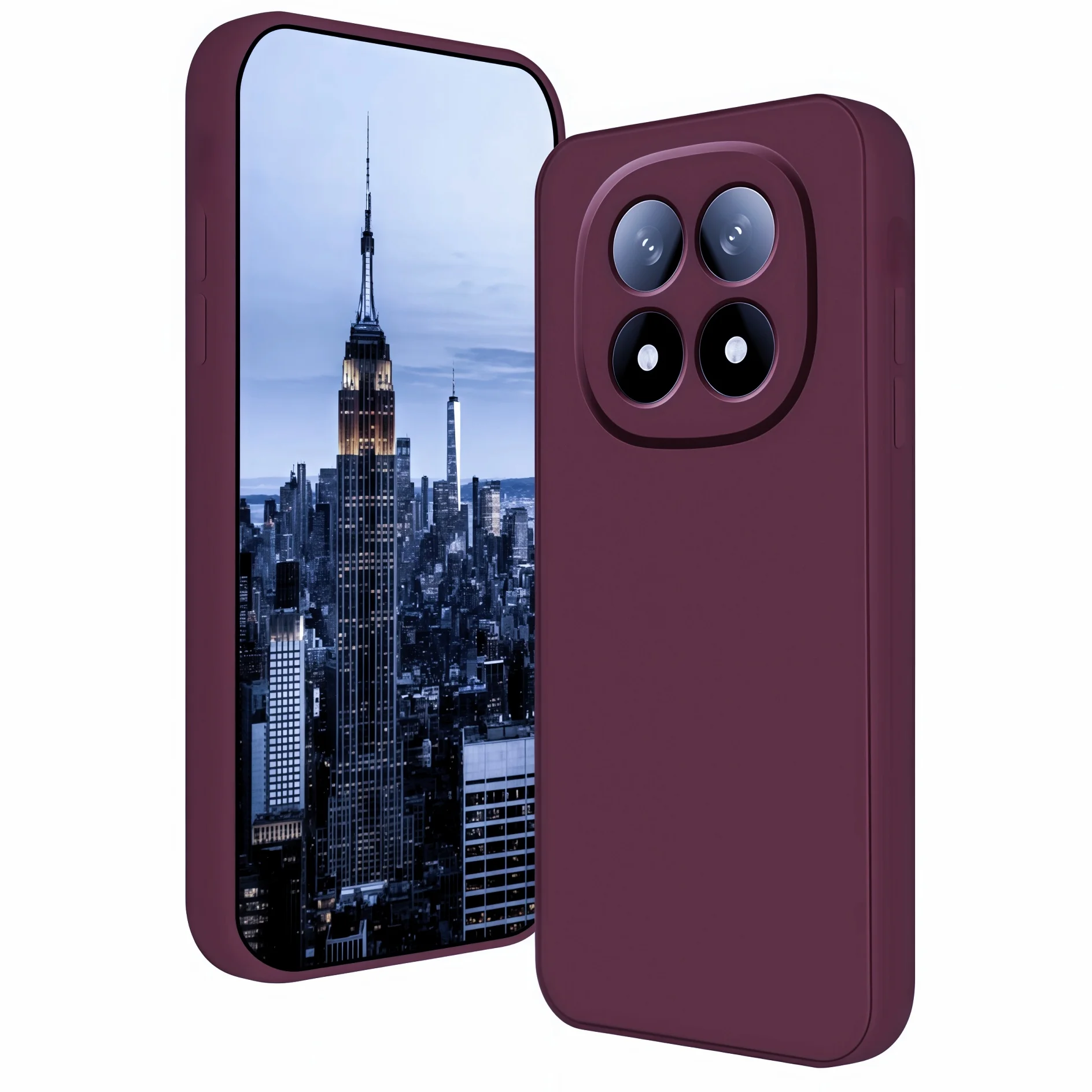 Modische, einfarbige, stoßfeste, schützende Handyhülle aus flüssigem Silikon für Redmi Note 14 Pro/Note 14/Note 13 Pro/Note 13 Image
