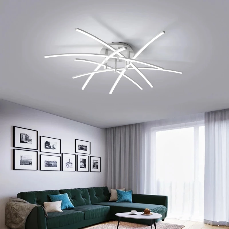 Moderne Led Kronleuchter Licht für Wohnzimmer Esszimmer Schlafzimmer Arbeitszimmer Neue Matt Weiß Led Kronleuchter Leuchte Decke Lampen