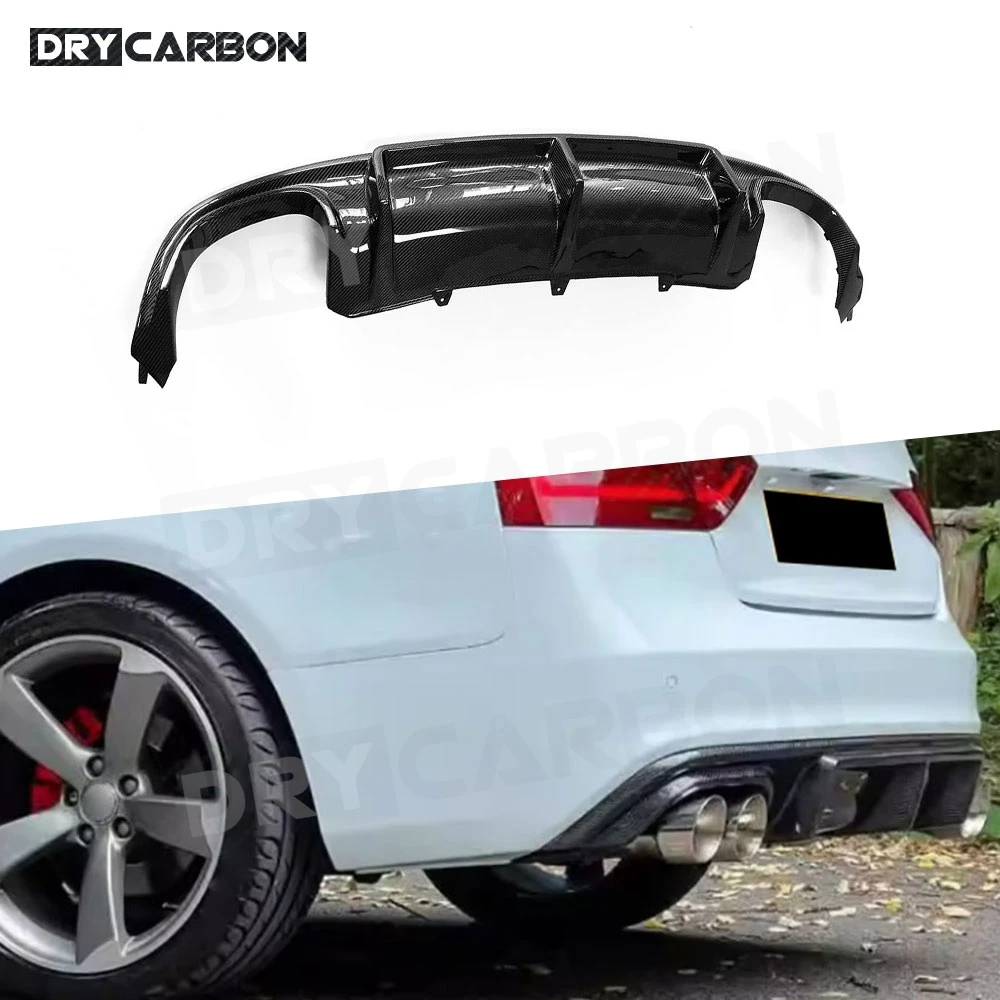 Carbon Fiber Heckstoßstange Diffusor Spoiler für Audi A5 Sline S5 B8.5 Coupe Limousine 2012-2017 Auto Body Kits Stoßstange Zubehör FRP Image