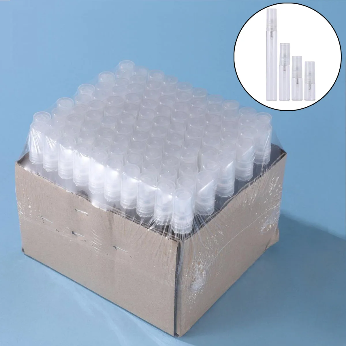 10× 100X 2/3/5/10 ML Klarglas Sprühflasche Aromatherapie Parfüm Sprühflaschen Mini Schraubverschluss Zerstäuber Flasche Nachfüllung Reise Image