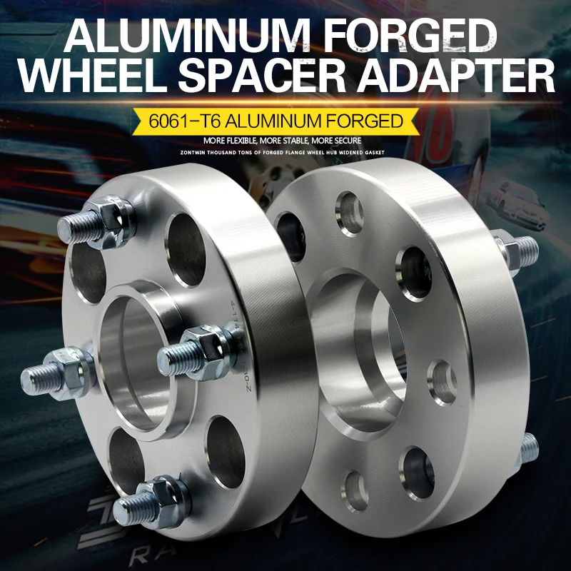 2 Stück 15/20/25/30 mm PCD 4 x 110 Mittelbohrung 60,1 mm Spurverbreiterungsadapter 4 Lug-Anzug für Universal-Auto M12XP1,5 M12xP1,25 Image