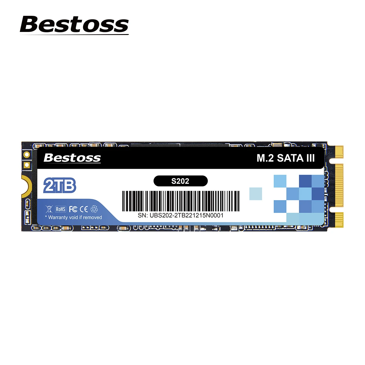 Bestoss M.2 Sata 3.0 2280 NGFF 530 MB/s 120 GB 128 GB 240 GB 256 GB 480 GB 512 GB 960 GB 1 TB SSD Interner Solid State für Desktop-Laptop Image