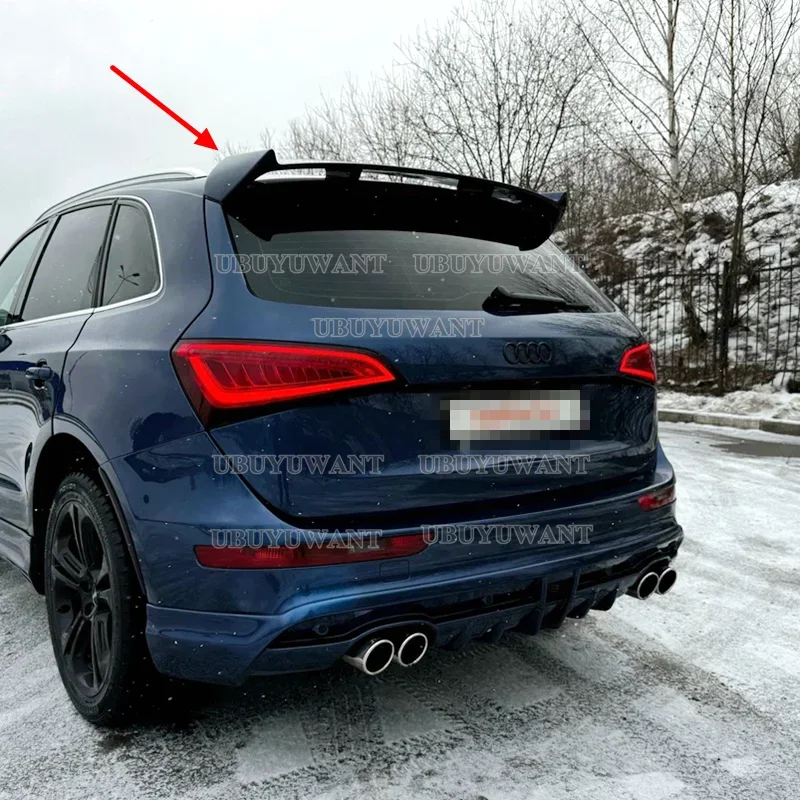Für Q5 ABT Stil Hohe Qualität Carbon Faser Materail Hinten Stamm Spoiler Flügel Audi Q5 Spoiler 2009 2010 2011 2012 2013-2017 Image