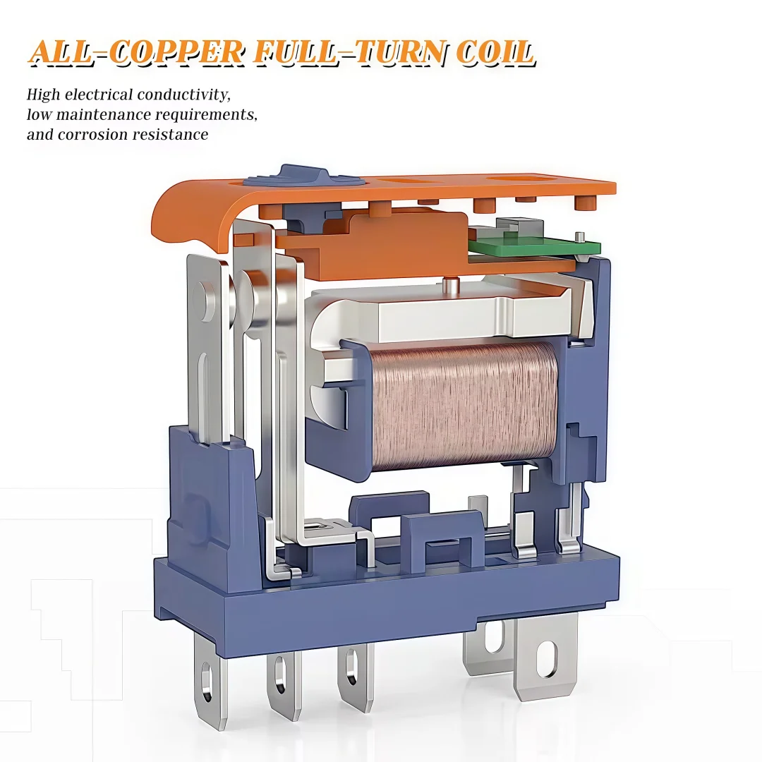 LANBOO J13A Mikrospannungs-Steckrelais 5-polig 8-polig 12 VDC 12 A Relais AC 220 V DC 24 V Universalrelais Image
