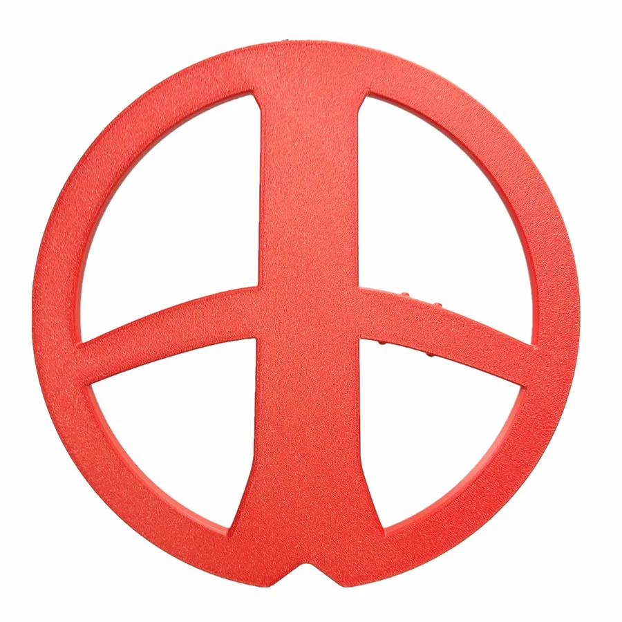 Metalldetektoren Stoßstange Tolle 9" Runde DD Suchspulenabdeckung Skid Plat für XP Deus TPU Rot Image