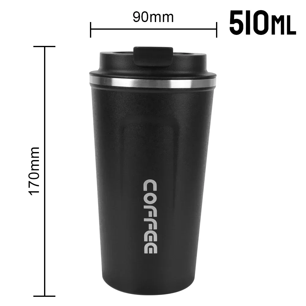 510 ml Cafe Proof Reise Thermo Tasse Doppel Edelstahl Tee Wasser Kaffee Becher Auto Thermos Becher Küche Artikel Wasser flasche Image