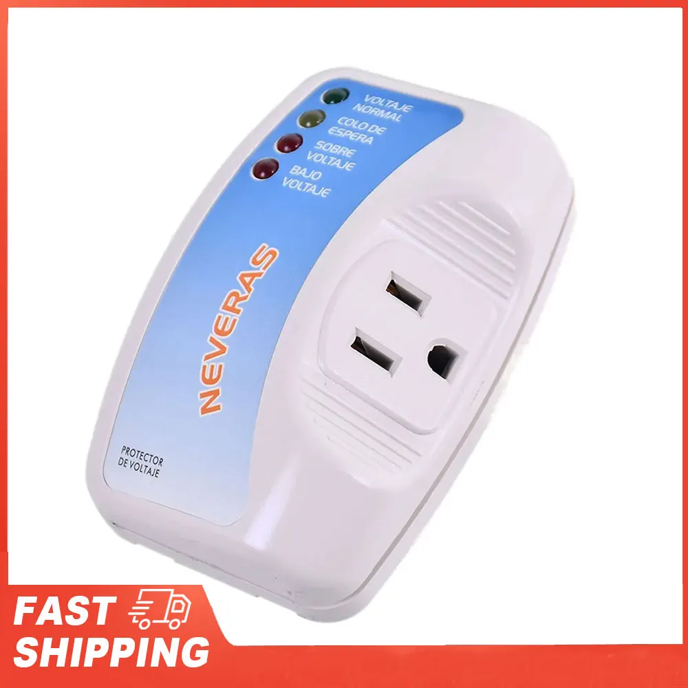 Schutz Plug-in Multifunktionsstecker Wandmontage Stromversorgung Spannungsschutz Einzelausgang Überspannung für TV/PC/Kühlschrank Image