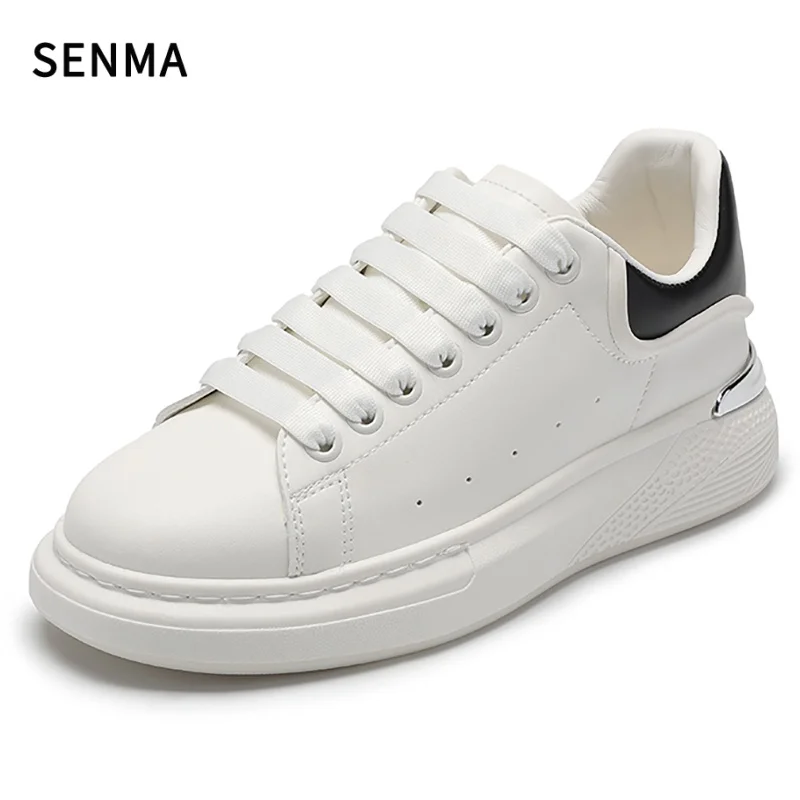 SENMA Unisex Casual Sneakers Paar Skateschuhe Sport-Freizeitschuhe mit dicken Sohlen Wanderschuhe Tennisschuhe Luxus Herrenschuhe