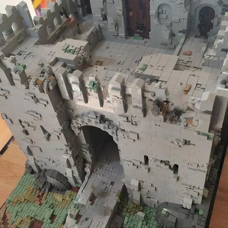 Moc Bausteine Street View Modell Militärische Burg Technische Ziegel DIY Montage Bau Spielzeug Für Kinder Urlaub Geschenke Image