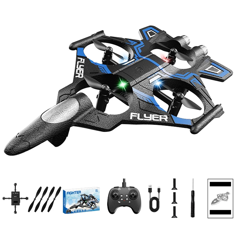 RC Plane 2.4G Fernbedienung Foam Fighter One Key Stunt 360° ° Rolle elektrische RC Flugzeug RC Hobby Jet Flugzeug Spielzeug für Kinder