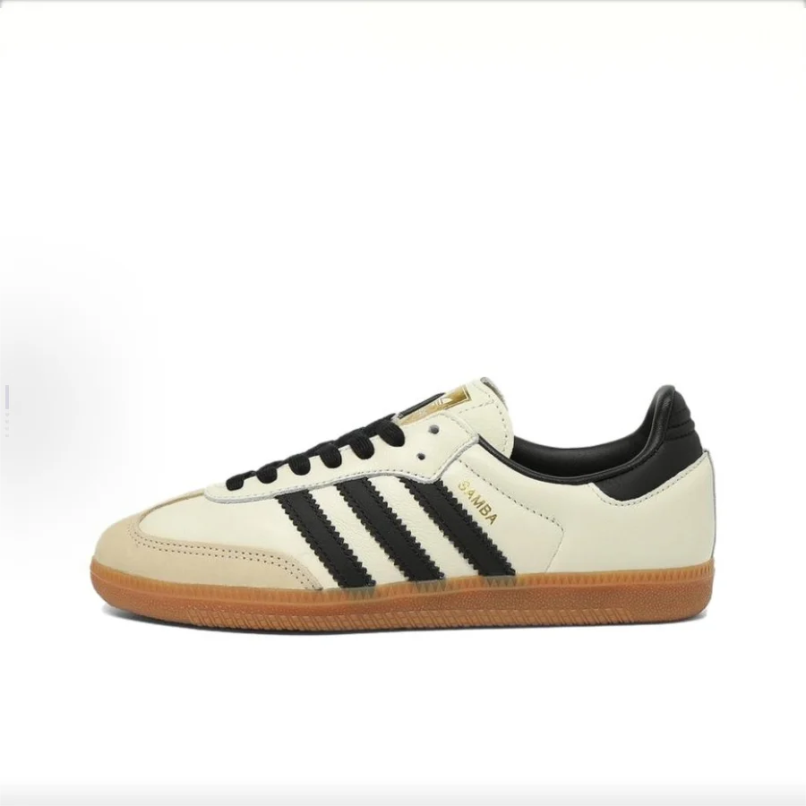 adidas Originals SAMBA OG Bequeme und vielseitige Low-Top-Skateschuhe Damen Beige ID0478