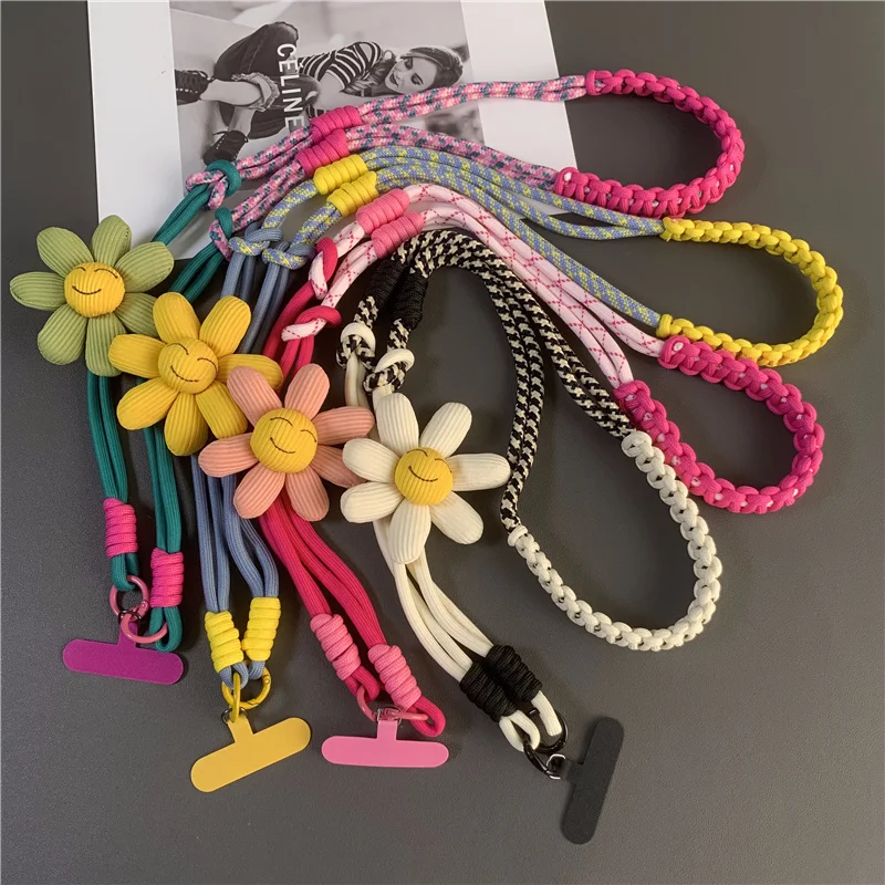 Kreative Cartoon Handy Universal Lanyard Crossbody Lange Seil Lanyard Seil Cartoon Dekorative Anhänger Zubehör Image