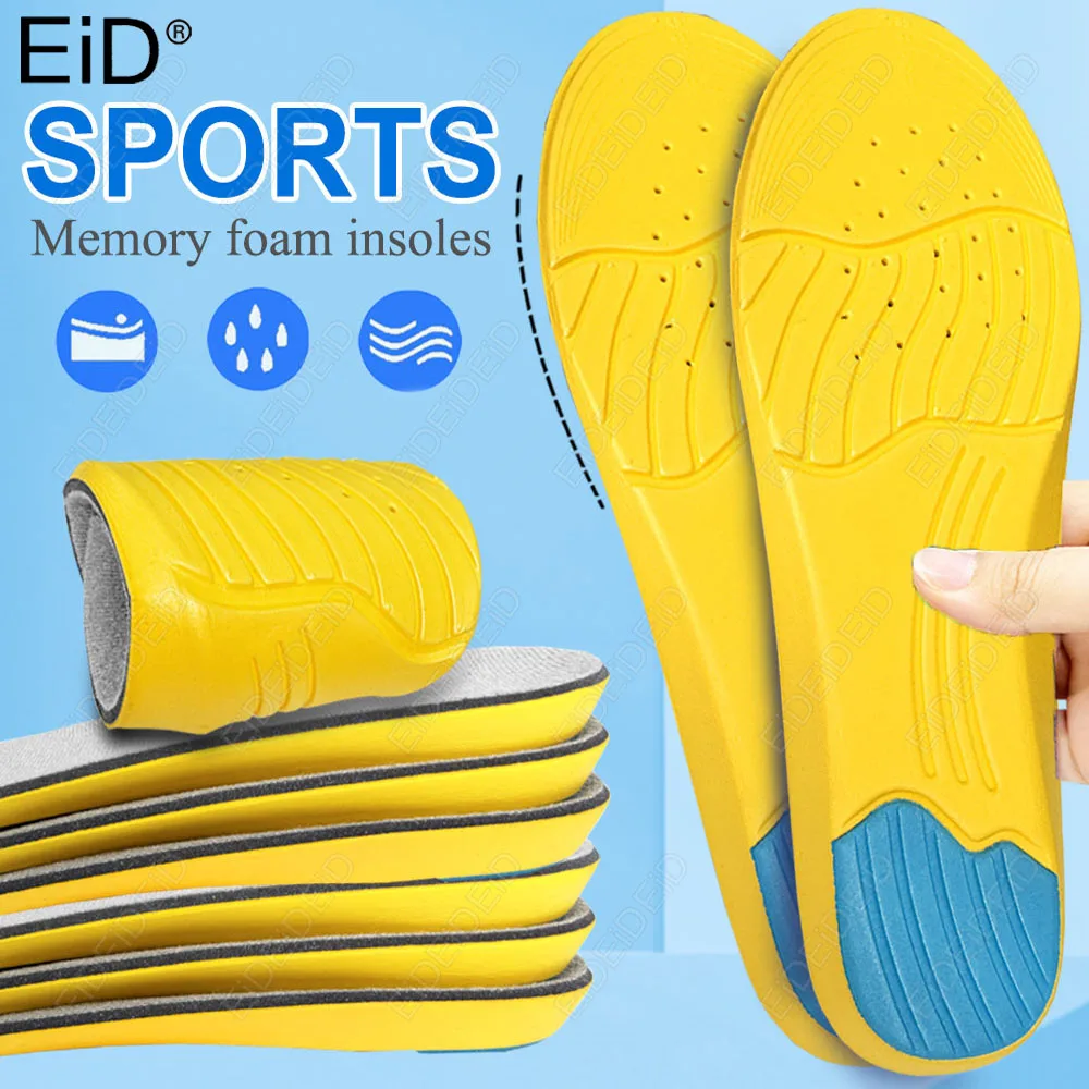 Orthopädische Einlegesohlen aus weichem Memory-Schaum, desodorierende Einlegesohle für Schuhe, Sport, absorbiert Schweiß, antibakterielles Schuhzubehör, Fußpflege Image