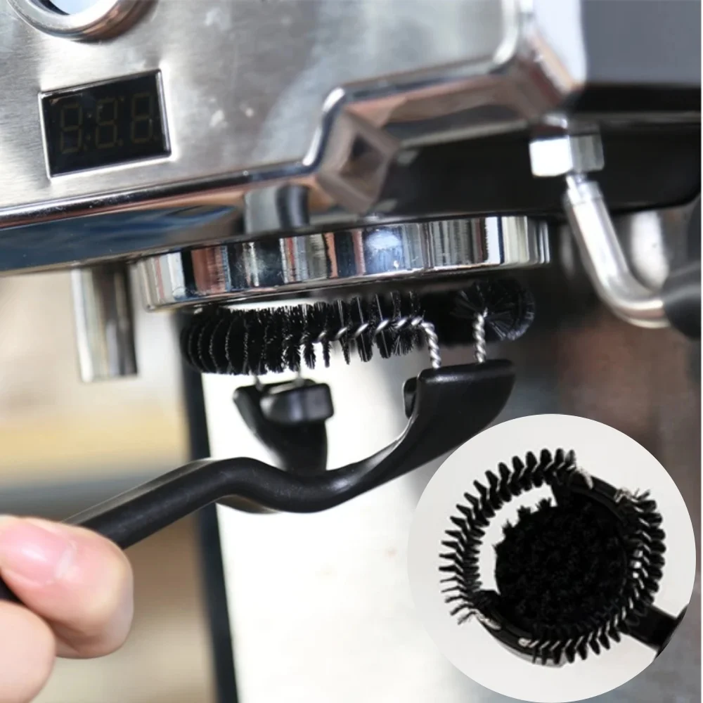 51/58mm Filter Coffee Brush Household Detachable Coffee Cleaning Brush Barista Clean Tool Coffee Shop Accessories Cleaning Tools