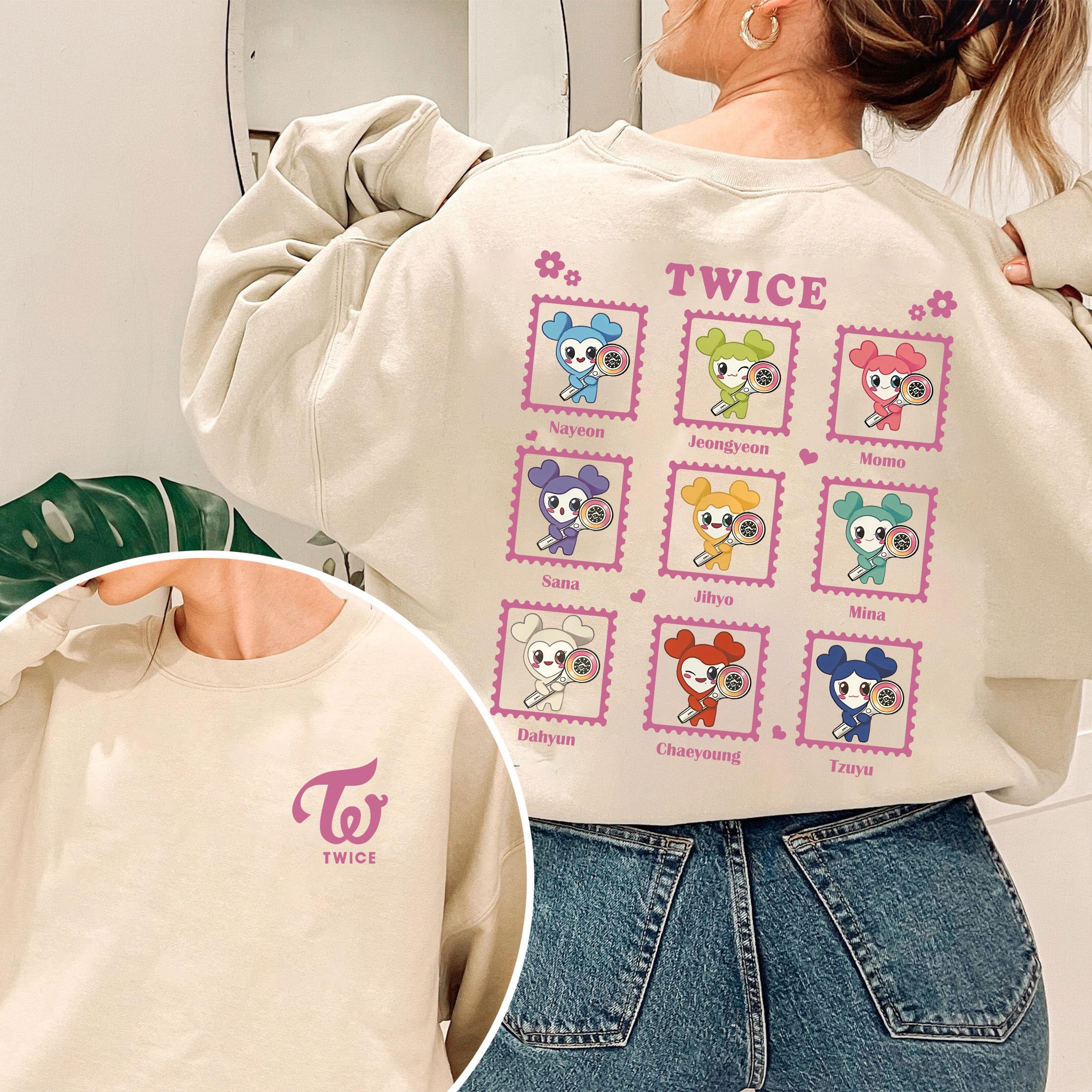 Felpa con cappuccio del gruppo Twice Member, maglietta del tour mondiale Twice Lovelys This Is For, maglietta Kpop Twice, maglietta Twice Ready to Be,