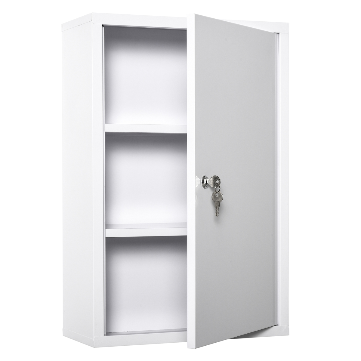 kleankin - Medizinschrank - 40B x 18T x 60H cm - weiß Image